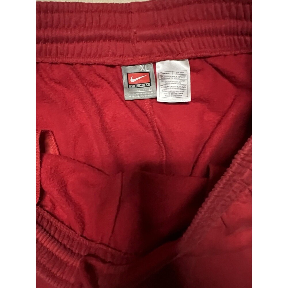 Vintage Y2K Nike Team Sportswear Sweatpants Script Graffiti Red Size XL Bootcut - Picture 8 of 9